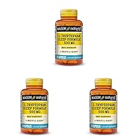 L-Tryptophan Sleep Formula 500 mg - Essential Amino Acid, Advanced Sleep Aid, Supports Restful Sleep, 60 Capsules (Pack of 3)