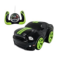 Remote Control Ford Mustang - Bandit Black with Green Stripes