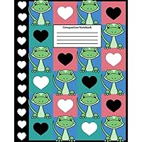 Composition Notebook: Back-to-School Notebook | Wide Ruled | 8 x 10 | 100 Pages | Gecko Composition Book