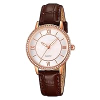 Women's Quartz Watches Luxury Leather Band Casual Simple Dress Analog Female Wrist Watch