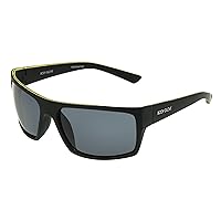 Body Glove Waterman Rectangle Sunglasses, Black, 58 mm