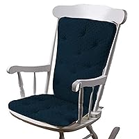 Baby Doll Bedding Heavenly Soft Adult Rocking Chair Pad, Navy