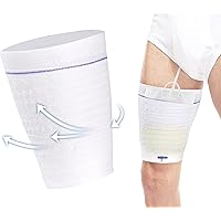 3PCS Catheter Bag Holder Fabric Catheter Sleeves Urine Bag Holder - Fix Catheter Sleeves Stay in Place Foley Catheter Leg Bag Holder for Men or Women Wheelchairs (Pack of 3) (X-Large)