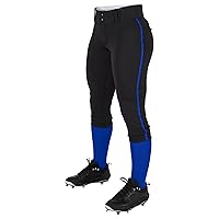 CHAMPRO Women's Tournament Traditional Low-Rise Softball Pants with Braid