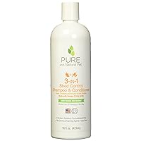 Pure and Natural Pet 3-in-1 Shed Control Shampoo & Conditioner (Sweet Orange & Coconut) 16oz.