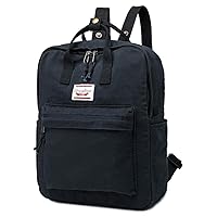 LuckyZ Backpacks Womens Casual Bookbags Lightweight Cloth Canvas Backpack School Bag Travel Daypack Medium Handbag Purse