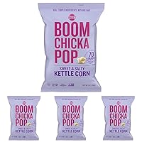 Angie's Boomchickapop, Sweet And Salty Kettle Corn Popcorn, 7 Oz (Pack of 4)