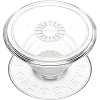 PopSockets Translucent Phone Grip with Expanding Kickstand, PopSockets for Phone, Translucent PopGrip - Clear