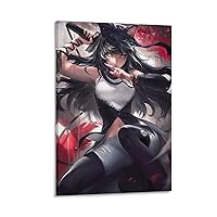 Anime Posters RWBY Cool Blake Belladonna Canvas Hanging Pictures Wall Art Decorative Canvas Wall Art Prints for Wall Decor Room Decor Bedroom Decor Gifts 08x12inch(20x30cm) Frame-style