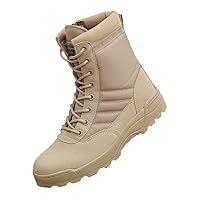 Men Desert Military Tactical Boots, Outdoor Waterproof Hiking Shoes, Women Non-Slip Wear Sports Sneakers