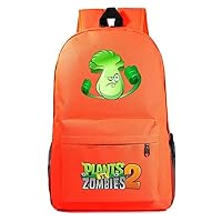Plants vs. Zombies Game Cosplay Backpack Casual Daypack Travel Hiking Bag Day Trip Carry on Bags Orange /2