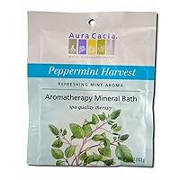 Aura Cacia Aromatherapy Mineral Bath Peppermint Harvest - 2.5 oz2