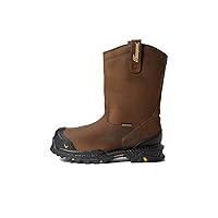 Thorogood Infinity FD 11” Waterproof Composite Toe Wellington Boots for Men with Full-Grain Leather and Self-Cleaning Anti-Fatigue Traction Outsole; EH Rated