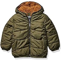 Boys' Heavyweight Winter Jacket with Sherpa Lining