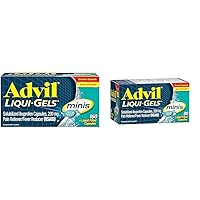 Advil Liqui-Gels Minis Pain Reliever Capsules with 200mg Ibuprofen, 160 and 80 Liquid Filled Capsules