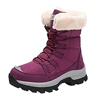Women Winter Snow Boots Warm Ankle Boots Anti-Slip Waterproof Winter Shoes Slip On Booties Sneakers