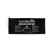 Super Sprouter 2 Tray Seedling Heat Mat - Warms Seedlings and Cuttings, Daisy Chain Up to Ten Mats
