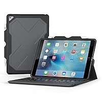 ID9RMK-BB0 Rugged Messenger - 7 Color Backlit Case and Bluetooth Keyboard for 2017 Apple iPad Pro 10.5 - Black