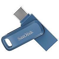 SanDisk 128GB Ultra Dual Drive Go USB Type-C Flash Drive - SDDDC3-128G-G46NB, Blue