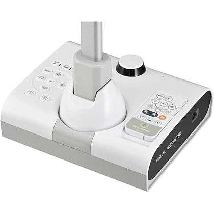 Elmo 1379 Model TT-12W STEM-CAM Visual Presenter, Document Camera with 192x Zoom (12x Optical + 16x Digital), 1/2.3