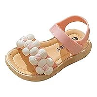 Girls Dress Sandals Size 1 Children Sandals Thickened Summer Princess Fashion Soft Sole Youth Size 2 Girls Slippers