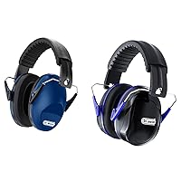 Dr.meter Ear Muffs for Noise Reduction, Dark Blue+Black & Blue