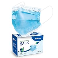 Comix Disposable Face-Masks with 3-Layer Adult Masks, L707 Pack of 100