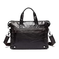 Men’s Leather Messenger Bag Crossbody Professional Satchel Briefcase Laptop Pocket