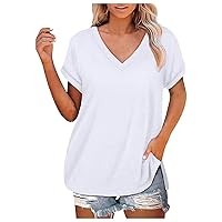 Women's Blouse Simple Stretch Formal Puff Tops Fall Tshirt Blouses Puff Sleeve Back Blouse Fitted Crop T Shirt
