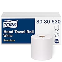 Tork Roll Hand Towel White H80, Premium, 6 rolls, 8030630