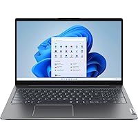 2022 Lenovo IdeaPad 5i Laptop 15.6'' FHD IPS Touchscreen 12th Intel i7-1255U 10-Core Iris Xe Graphics 16GB DDR4 2TB SSD WiFi 6 Keyboard Windows 11 Pro w/ RATZK 32GB USB, Stormy Grey, (82SF001PUS)