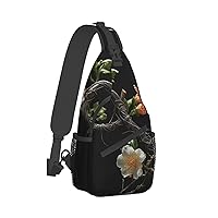 Sling Bag for Women Men Crossbody Bag Small Sling Backpack Twisted Branch Style Chest Bag Hiking Daypack