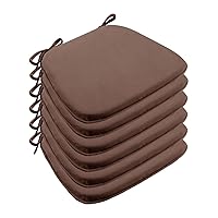 Chair Cushions for Dining Chairs 6 Pack, Memory Foam Seat Cushions for Kitchen Chairs, 17