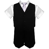Little Boys Toddler Summer Suit Vest Short Set