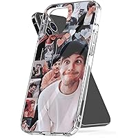 Phone Case Louis Cover Tomlinson Compatible Face for iPhone 6 6s 7 8 X Xr Xs 11 12 13 14 Pro Max Plus Se 2020 Transparent