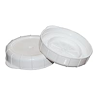 Glass Milk Bottle Caps - 12 Pack - Only Fits Milk Bottles with 48mm (1.87 inch) Tops, Snap On Lids