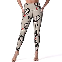 Jiu-Jitsu Japanese Casual Yoga Pants with Pockets High Waist Lounge Workout Leggings for Women