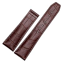 First Layer Calfskin Strap For MAURICE LACROIX Eliros Watchband Cow Genuine Leather Leather Bands 20mm 22mm With Folding Buckle