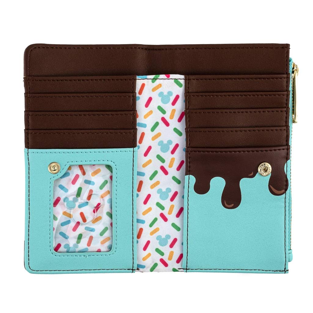Loungefly Disney Mickey and Minnie Mouse Sweets Flap Wallet