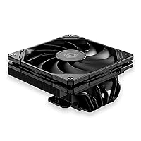 IS-67-XT Black 67mm Height Low Profile CPU Cooler 6 Heatpipes CPU Air Cooler for HTPCs, ITX, and Small Form Factor Builds, 120x15mm Slim Fan, Support Intel LGA1700/1200/115X, AMD AM5/AM4