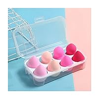 8 Pcs Makeup Sponges Set Blender Beauty Foundation Blending Sponge, Flawless for Liquid, Cream and Powder, Multi-colored Cosmetic Applicator Puff for Dry/Wet Use