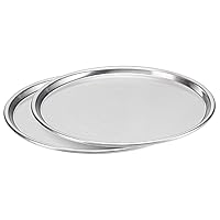 AmazonCommercial Traditional Aluminum Pizza Pan, 14-Inch Diameter, Pack of 2