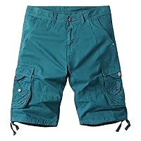 Mens Shorts Summer Workout Shorts Casual Drawstring Elastic Waist Basic Shorts Breathable Trunks Cargo Shorts