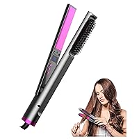 Flat Iron Hair Straightener, 3 in 1 Hair Iron, Ceramic Hair Striaghteners, for Straightening and Curling Hair,Pink