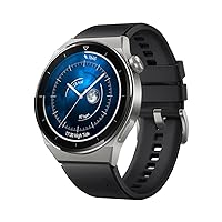 HUAWEI WATCH GT 3 Pro Smartwatch with Titanium Body & Up to 2 Weeks Battery Life - Compatible with Android and iOS - Fitness Tracker and Health Monitor - Sapphire Watch Dial - Bluetooth - 46MM Black