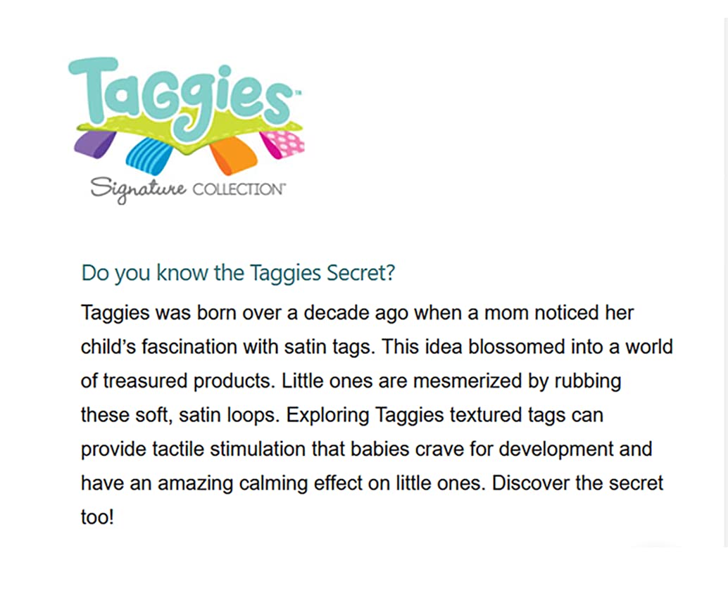 Taggies Soothing Sensory Crinkle Me Toy with Baby Paper and Squeaker, Harley Raccoon, 6.5 x 6.5-Inches