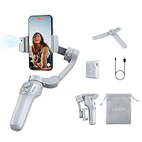 3-Axis Phone Gimbal with Magnetic AI Active Tracker,Gimbal Stabilizer for Smartphone with Fill Light,Phone Stabilizer for Video Recording,Gimbal for Android&iPhone,TikTok YouTube Vlogging Kit