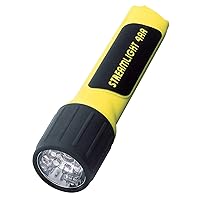 Streamlight 68201 4AA ProPolymer 67-Lumen LED Flashlight with White LEDs, Yellow