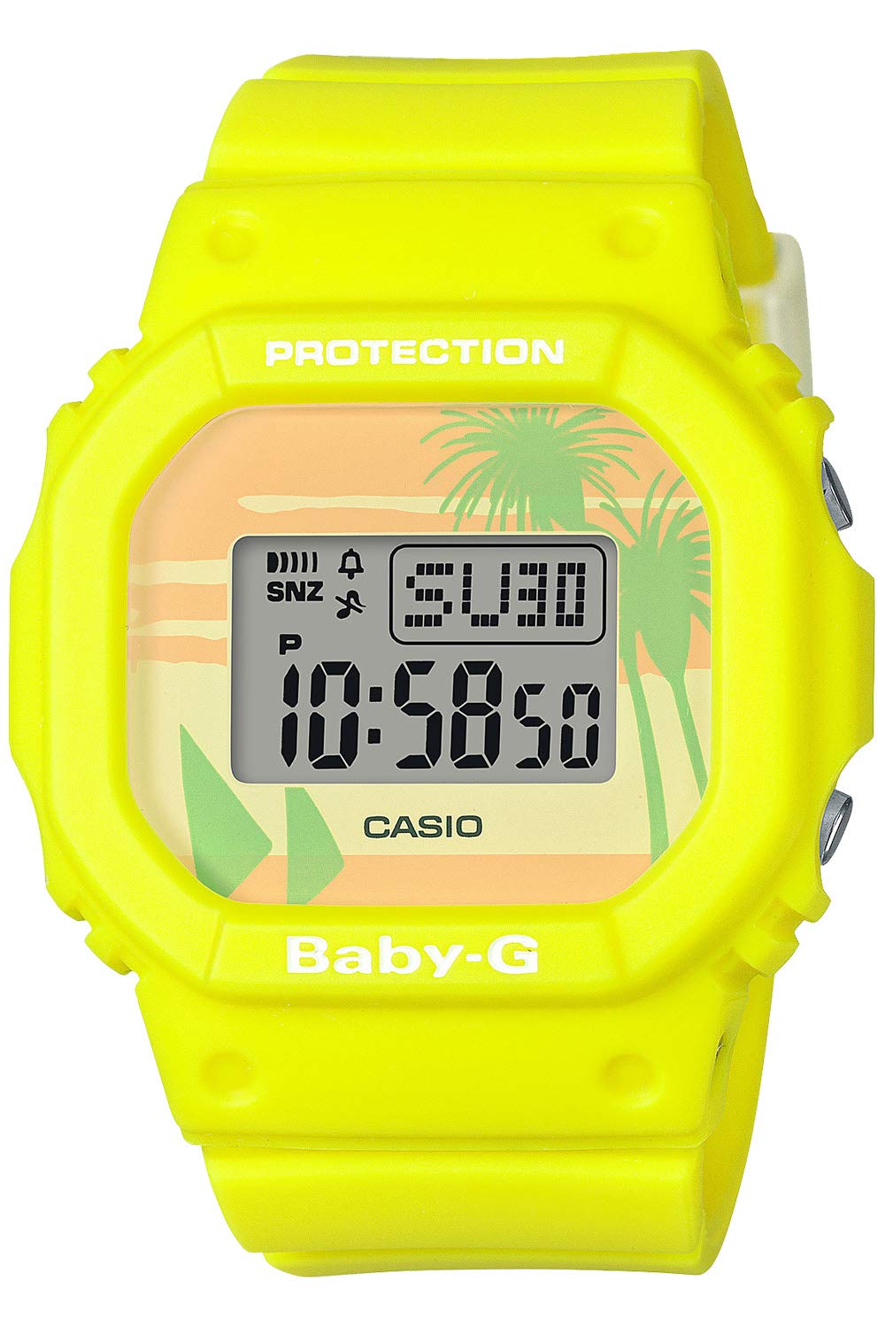 [Baby-G] [CASIO] Watch 80's Beach Colors BGD-560BC-9JF Yellow