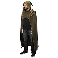 Elope Fantasy Cloaks | Elven Polyester Cloak Standard, Green Cloak Hooded Cape for Adventurers Medieval Cloak